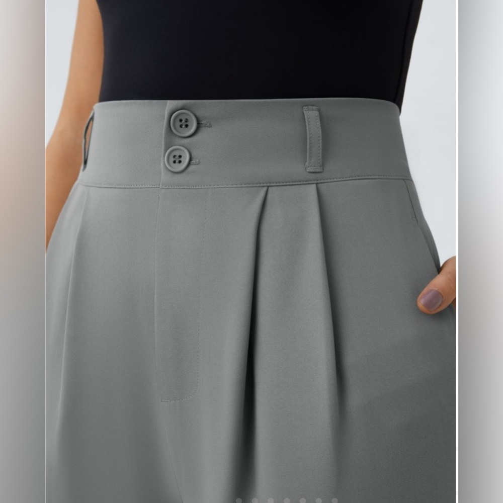 HALARA Gray High-Waisted Trousers - Picture 2 of 8